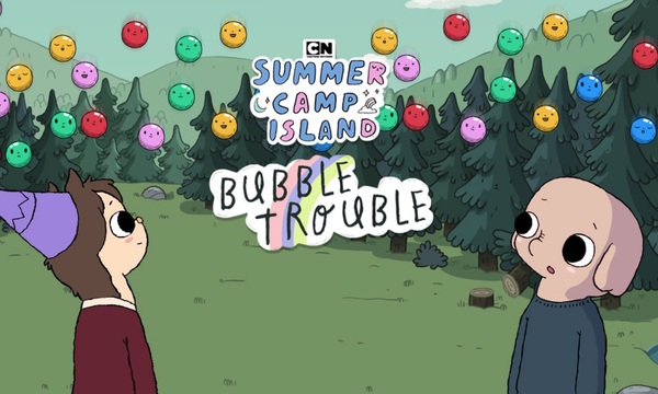 bubble trouble full screen