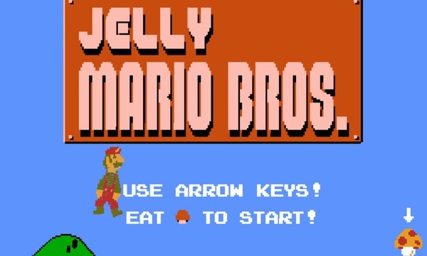 Gravity-Bending Retro Games : Jelly Mario Bros.