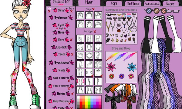 Geniet Dierentuin tarief Monster High: Character Creator | NuMuKi