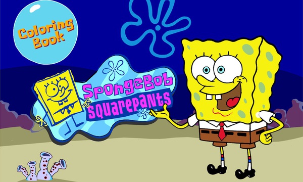 The Coloration Of Spongebob Squarepants Drawing A Giant Coloring